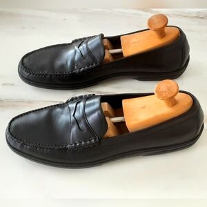 COLE HAAN Black Pinch Cup Penny Moc Slip-On Loafers Sz 11.5 - NWOT